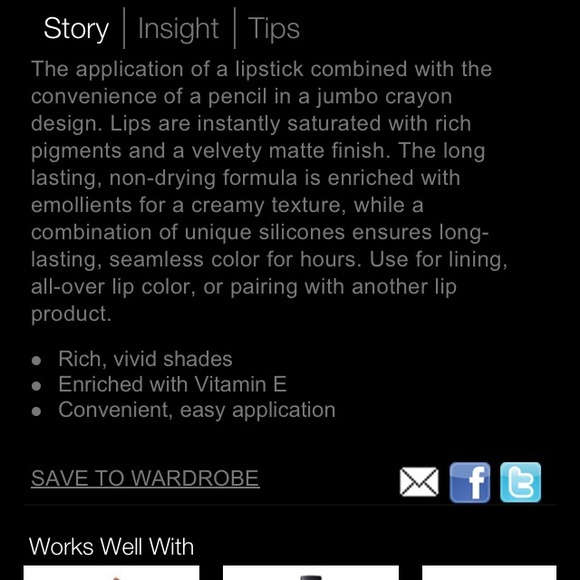 🔴SOLD🔴 Velvet lip pencil in Calliope HTF - Picture 4 of 4