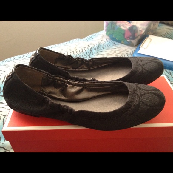 Coach Shoes Black Aly Flat Final Price Poshmark