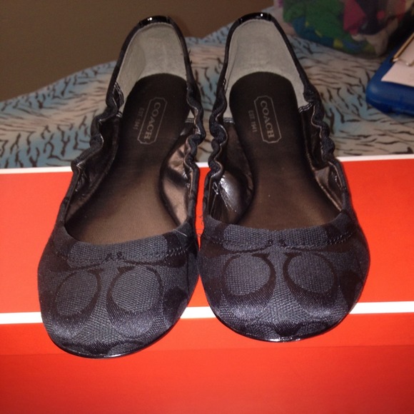 Coach Shoes Black Aly Flat Final Price Poshmark