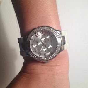 White Guess Women's Watch