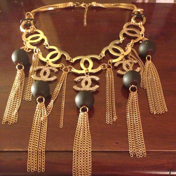 Chanel CC inspired necklace.