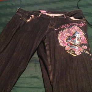 Womens Plus Size Ed Hardy Jeans sz 22