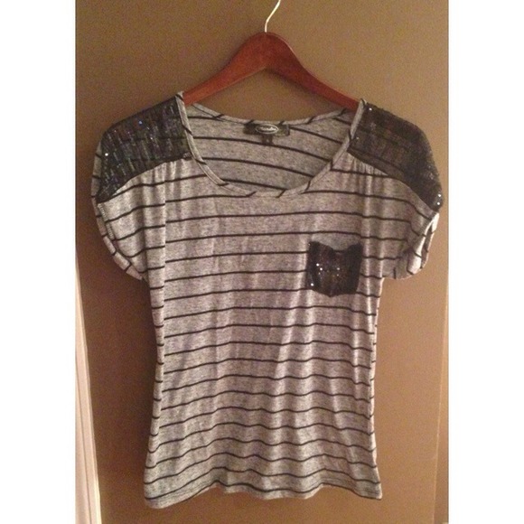 Sequenced Basic Striped Top