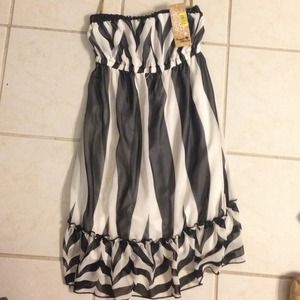 Black and white dress