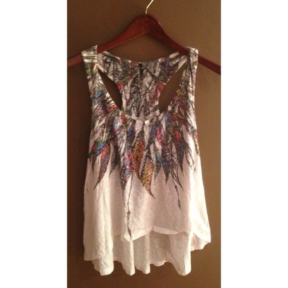 Feathered Tank Top
