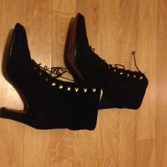 Italian Vintage hand crafted suede leather boots - Picture 2 of 2