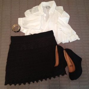 SOLD Forever21 Black MiniSkirt