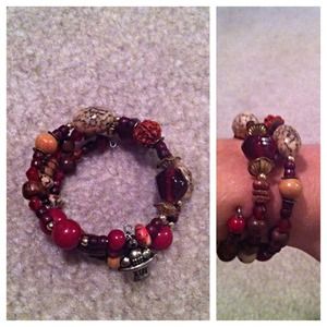 Beaded wrap bracelet