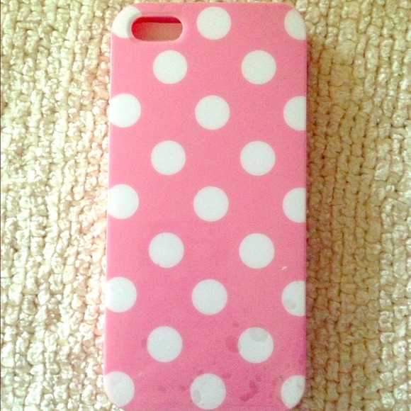 Polka dot iPhone 5 back case cover🎀