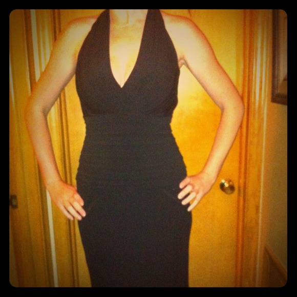 NWT black haulter dress. Super sexy! By Tadashi!