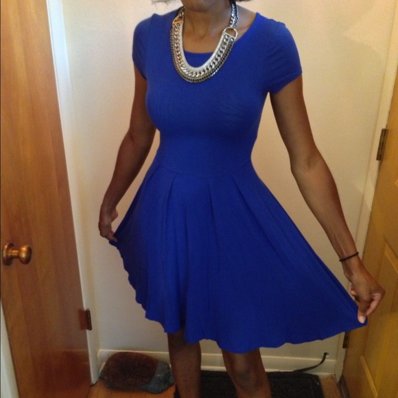 ASOS Dresses & Skirts - ASOS Blue Skater Dress Size 2