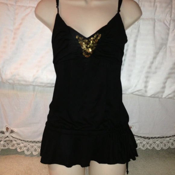 Black tank top