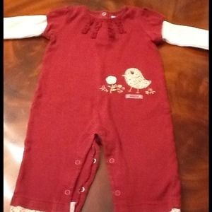 Baby girls one piece Carter's outfit.