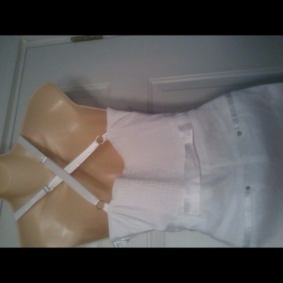 White bebe Romper - Picture 2 of 2