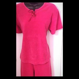 Two Piece Fuchsia Capri Set