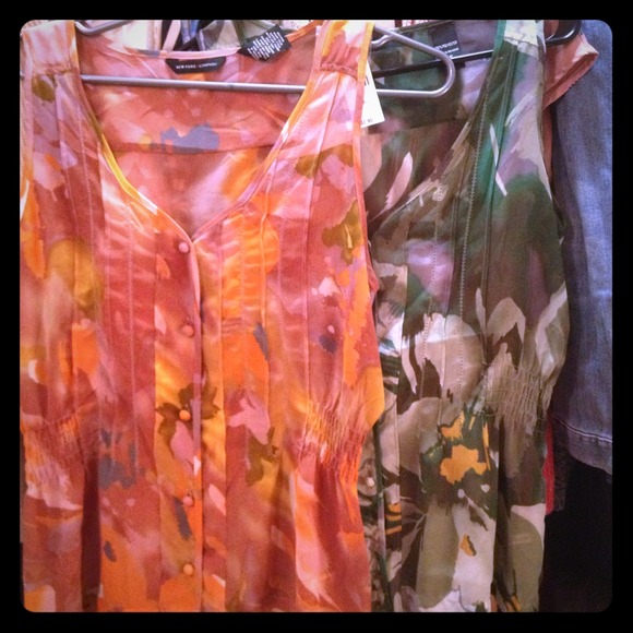 NY&Company Floral Blouses