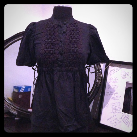 Puff sleeve boho chic top