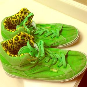 Lime green pastry high tops