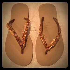 Havaianas sandals/ sliver