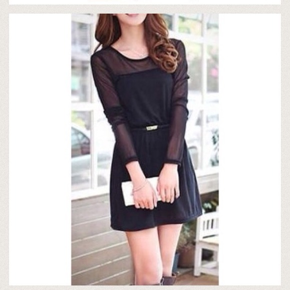 🔴bundled🔴Brand new black mesh dress Sz XS - Picture 4 of 4