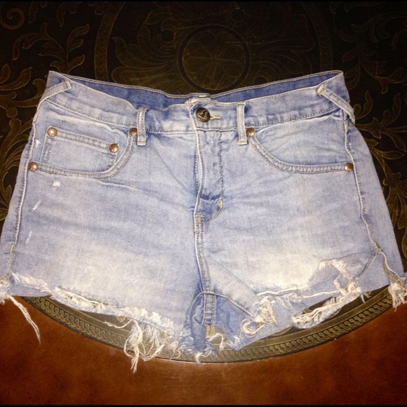Free People jean shorts