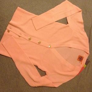 Auth Tory Burch Simone Cardigan Small Pink