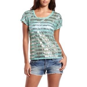 Gorgeous sequin & lace blouse 👌