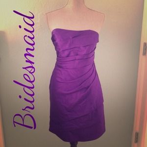 David's Bridal Purple Regency Dress