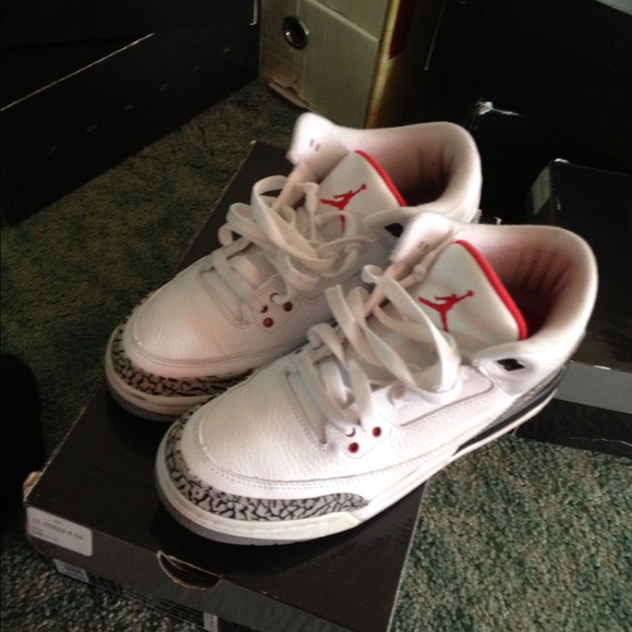 Air Jordan White Cement III's (GS)