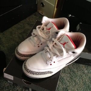 Air Jordan White Cement III's (GS)