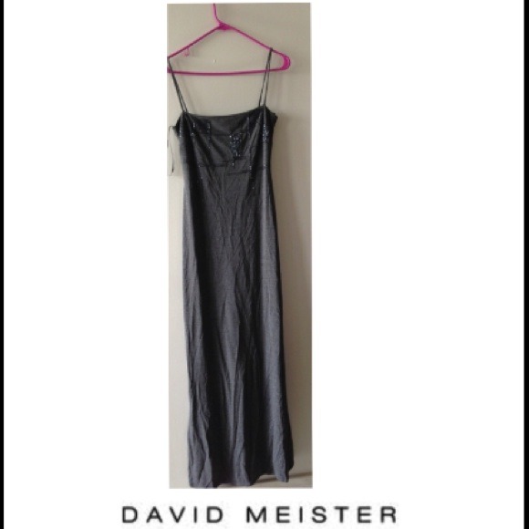 REDUCED⭐DAVID MEISTER Studded Maxi Dress