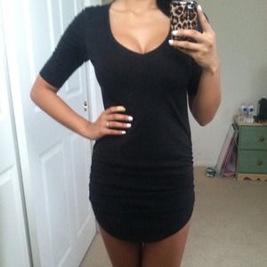 Black Victoria's Secret V-Neck 3/4 Tunic