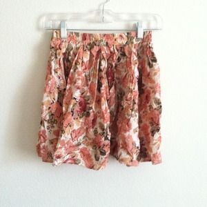 ❗HOLD❗ Brandy Melville pink floral skirt