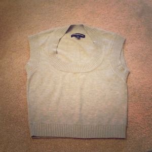 Express Gray shrunken sweater vest