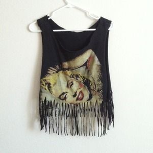 MARILYN MONROE FRINGE MUSCLE TEE