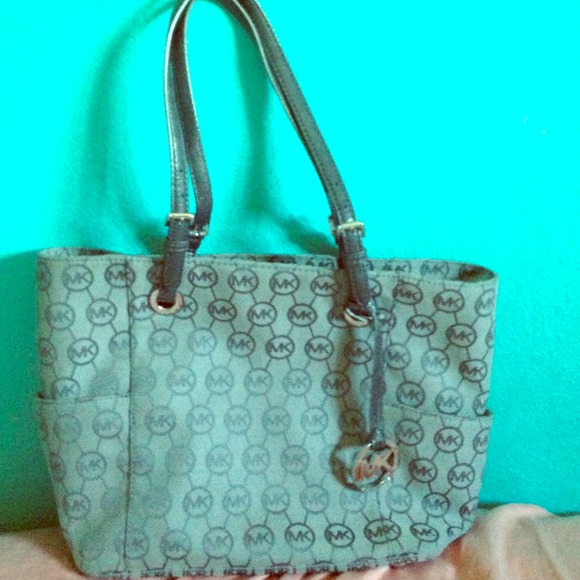 Authentic MK gray handbag