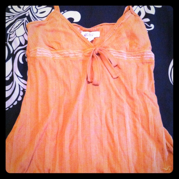 Orange Hollister Tank Top