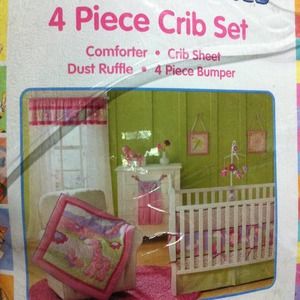 Butterfly Blossoms Collection 4 piece crib set.