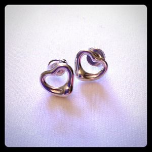 Tiffany and Co open heart earrings.