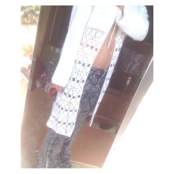 Amazing crotchet maxi sweater