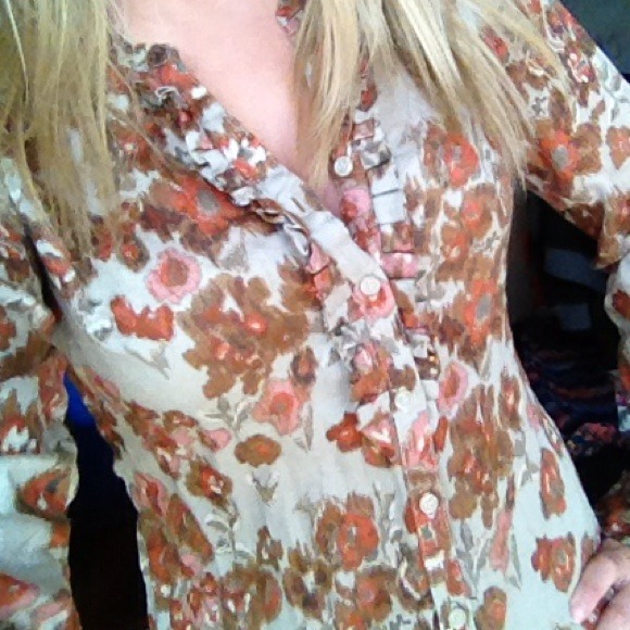 Floral button down