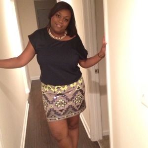 Aztec Print Express Skirt