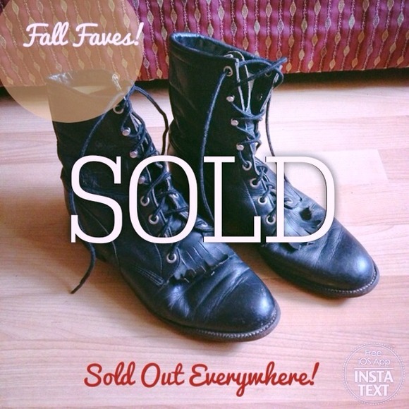 🚫SOLD on Ebay🚫!!! Black Combat Boots!
