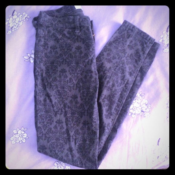 Grey and black pants