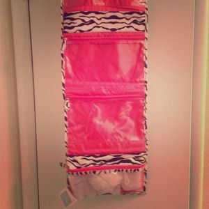 ✨Brand New pink and zebra traveling bag