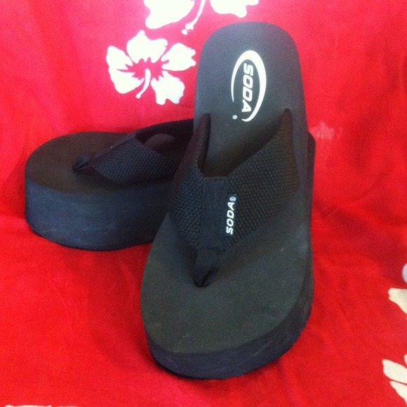 💖 SODA black flip flop!!