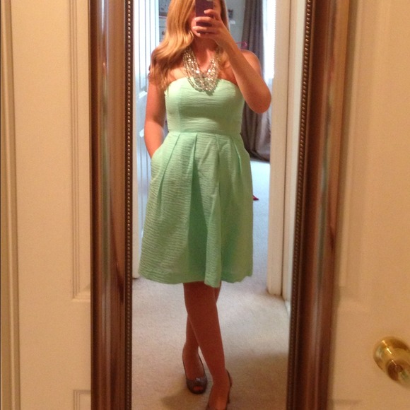 Mint J. Crew dress with pockets!