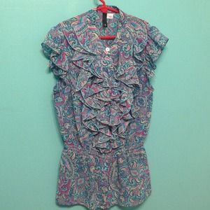 H&M paisley top