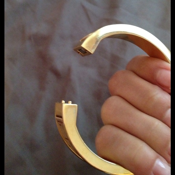 J.Crew gold and cork bangle - Picture 3 of 3