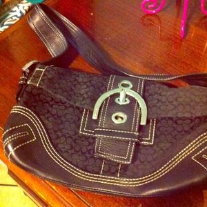 Classic Black coach purse